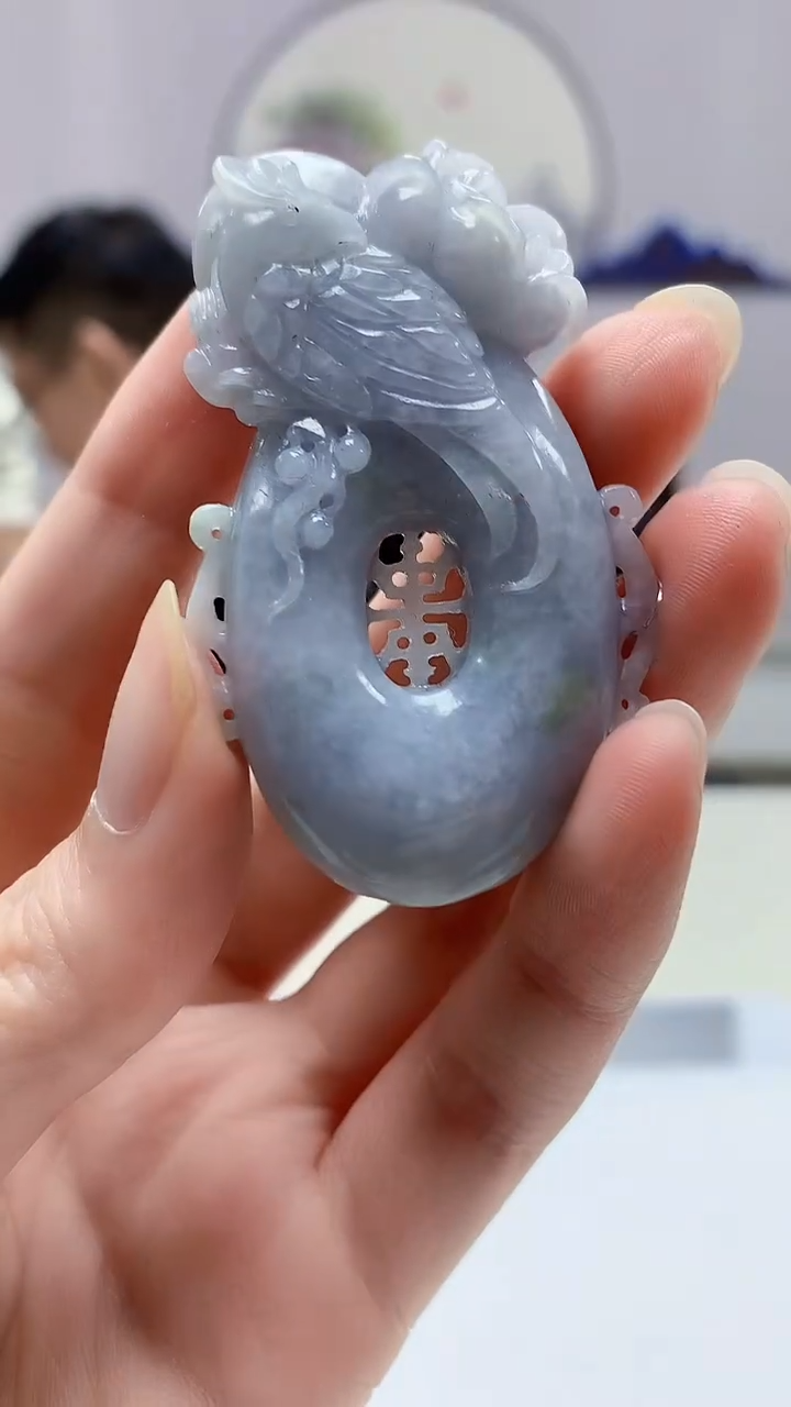 【闪购商品】定制翡翠未镶嵌5152zm-毛货挂件123