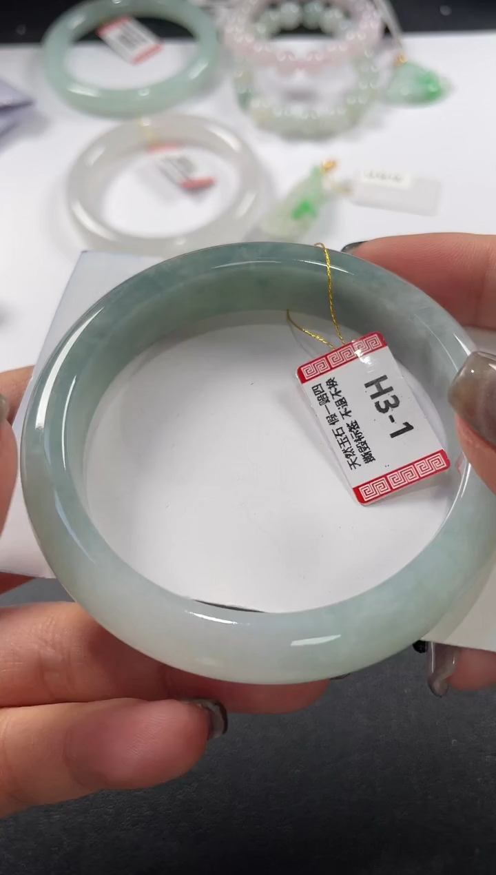 未镶嵌手镯翡翠基地发货H2929 56+