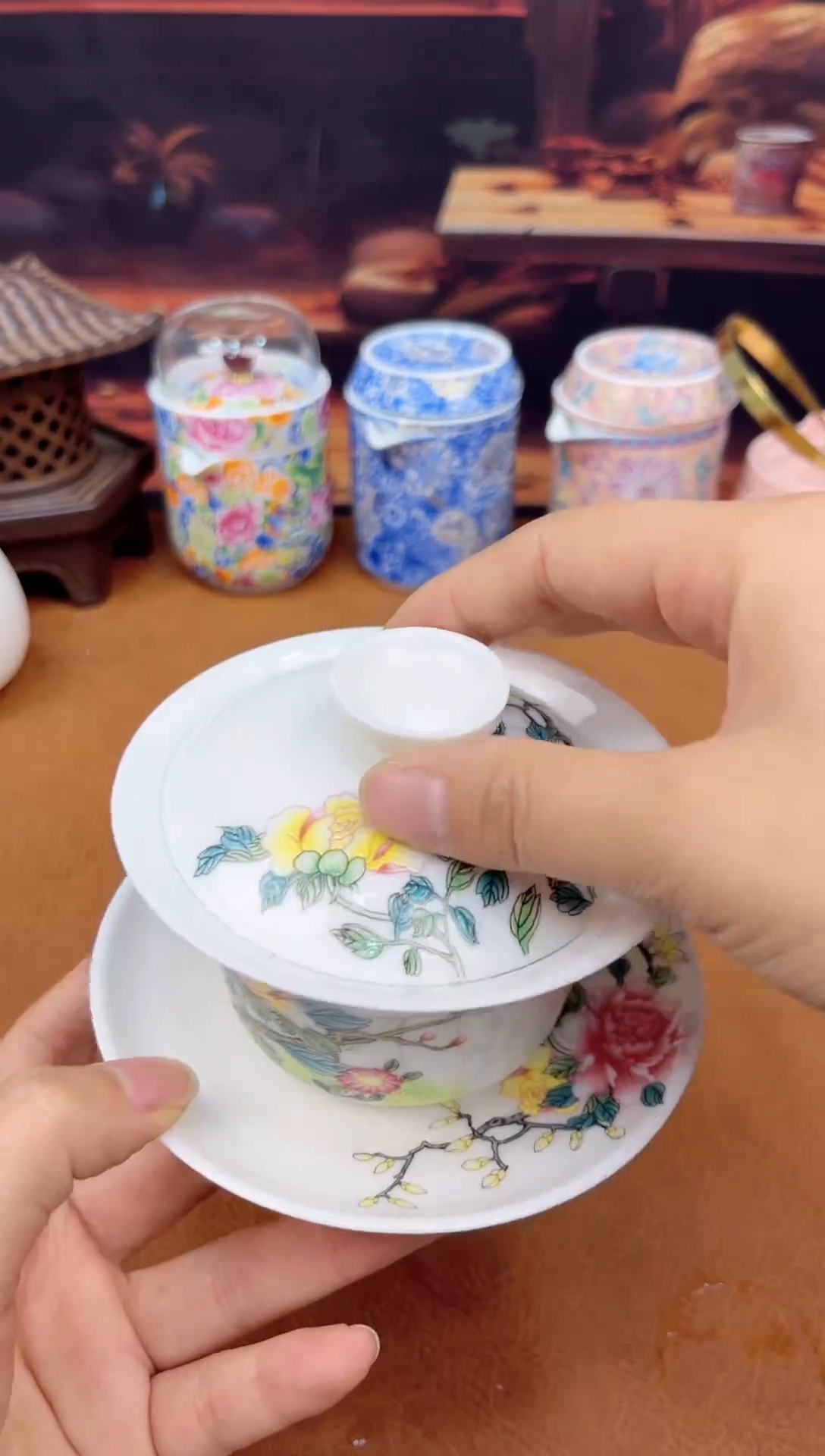 【闪购商品】陶瓷茶具摆件茶叶罐