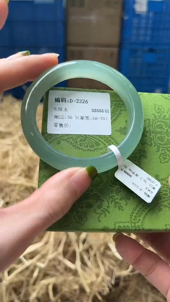 未镶嵌手镯石英质玉D2326