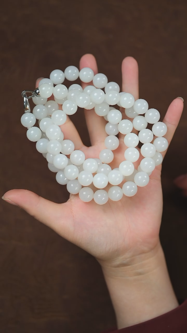 【闪购商品】和田玉项链未镶嵌天泰白玉罗汉链