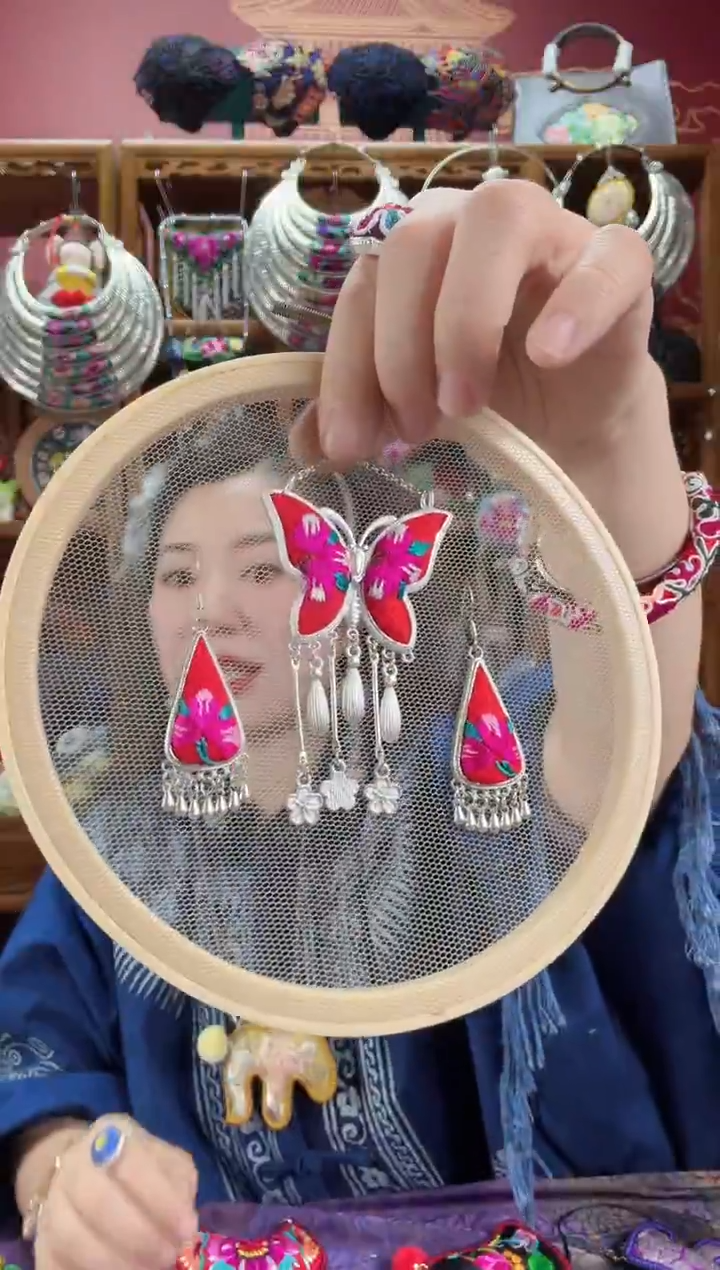 刺绣耳环+项链84套装甜甜家
