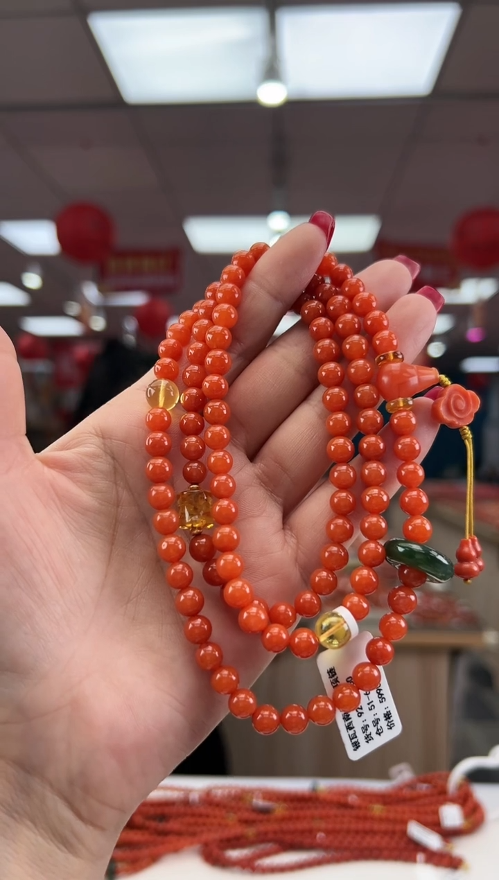 【闪购商品】南红玛瑙珠串未镶嵌多样发其一/6/92199260