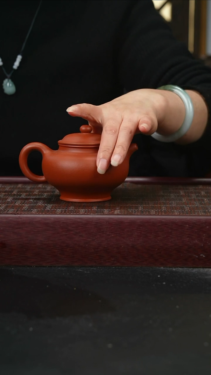 茶壶紫砂wh朱泥掇只