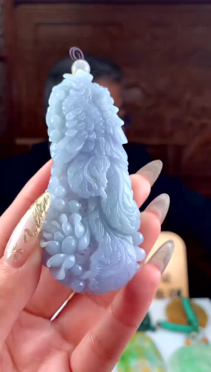 【闪购商品】定制翡翠未镶嵌天然a货翡翠挂件（拍一发一）