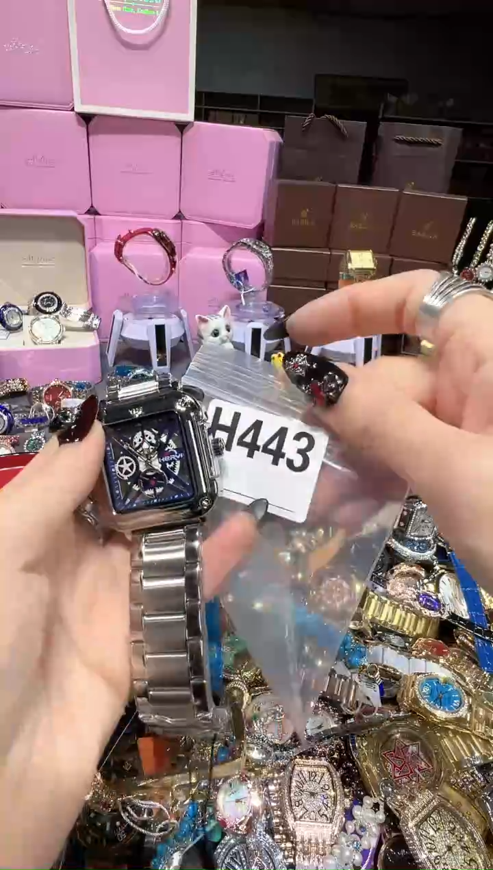 石英机芯不锈钢不锈钢直播定闪专用