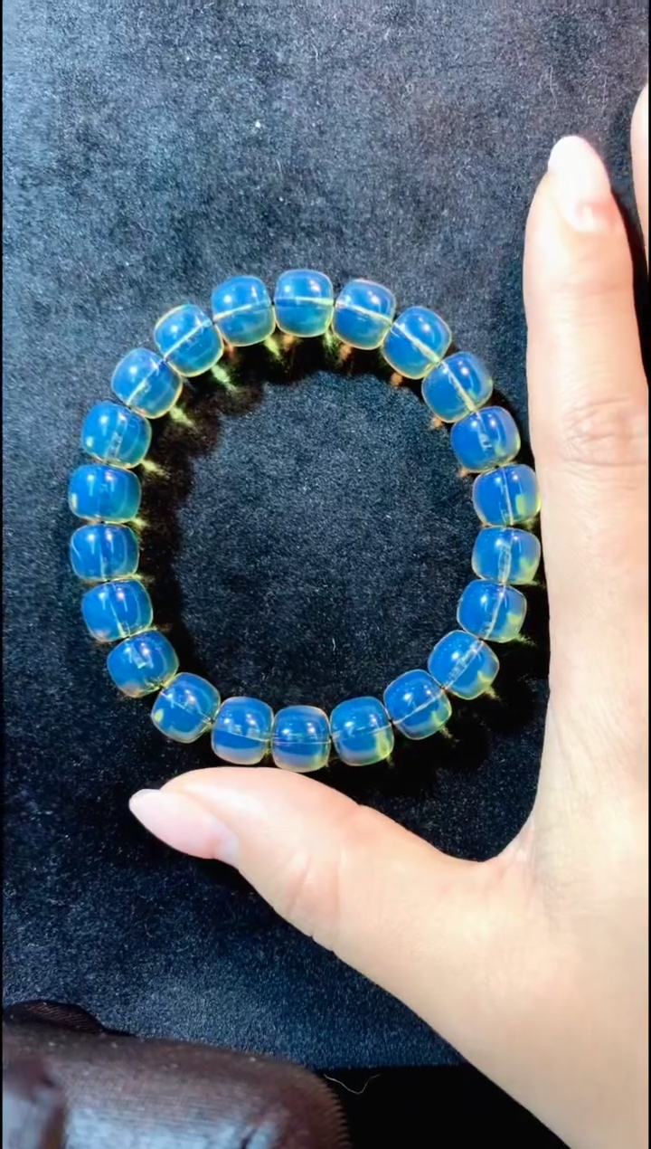未镶嵌琥珀珠宝奇石10MM高蓝老型手串