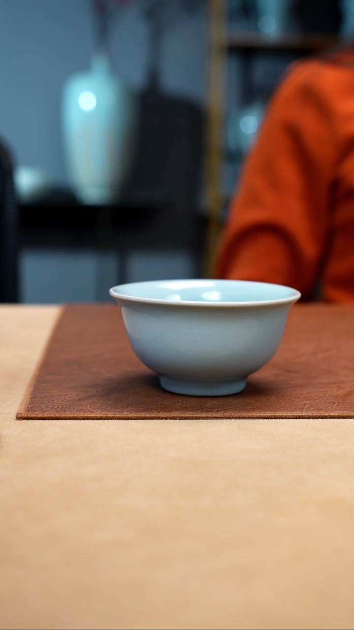 【闪购商品】珑匞天青支钉揽月杯