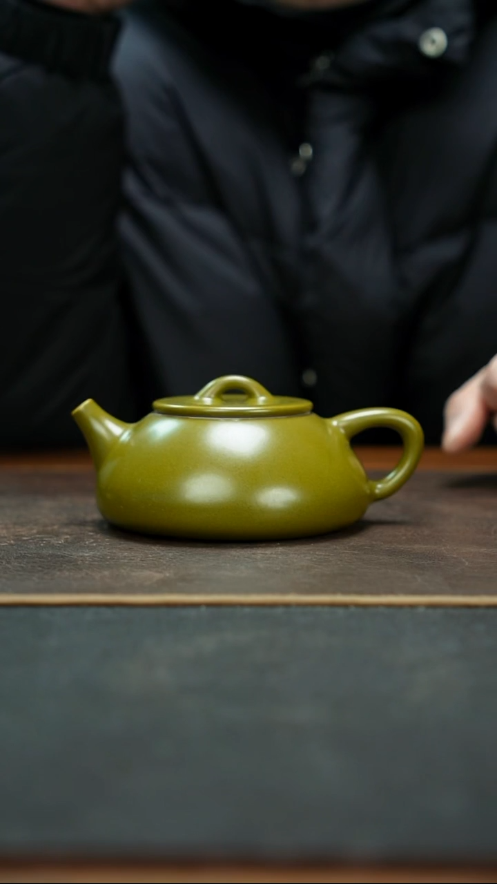 杯茶叶末釉全手工爱石瓢壶