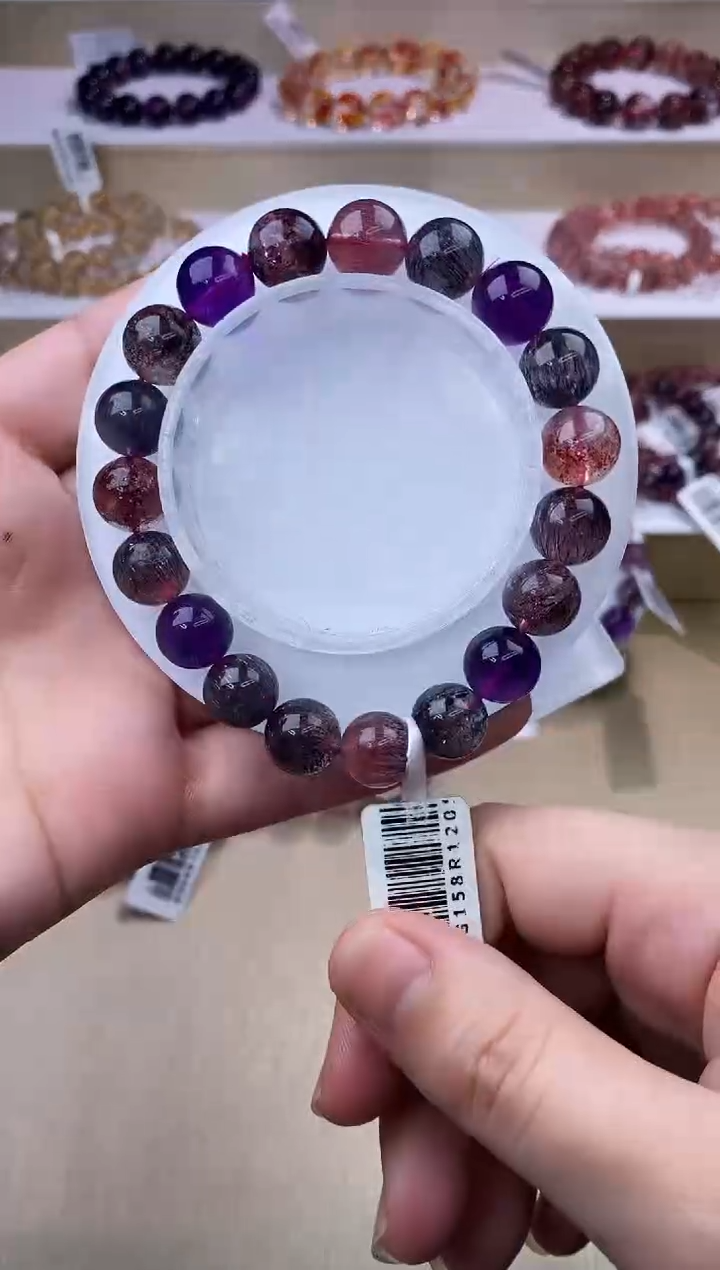 【闪购商品】水晶手链未镶嵌黑加仑超七单圈10m+