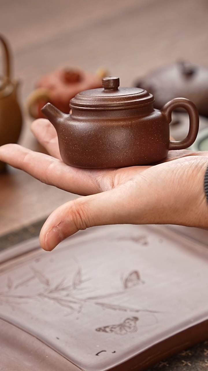 茶壶紫砂小德钟天青泥WG