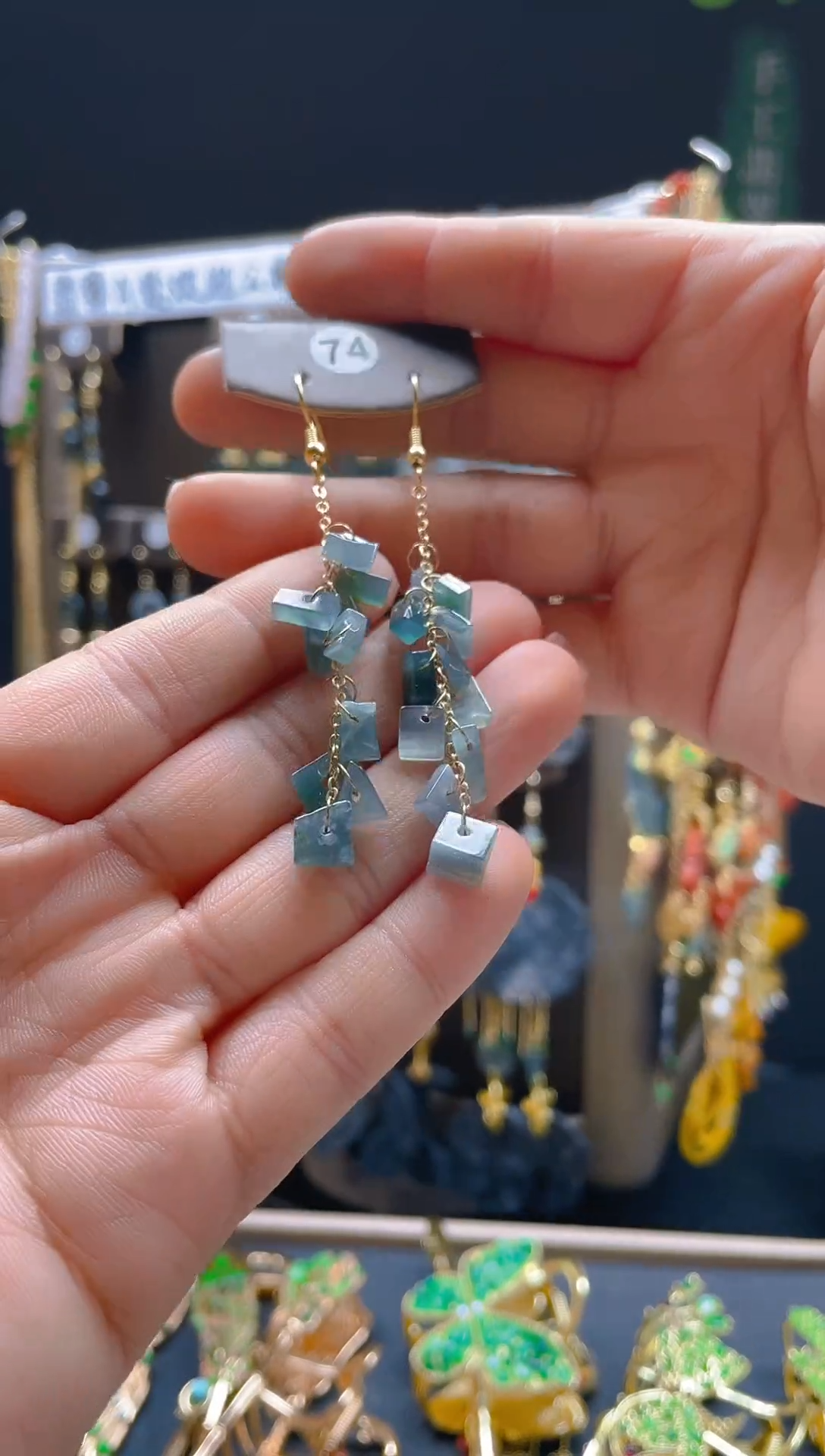 【闪购商品】翡翠耳饰合金0172翡翠饰品