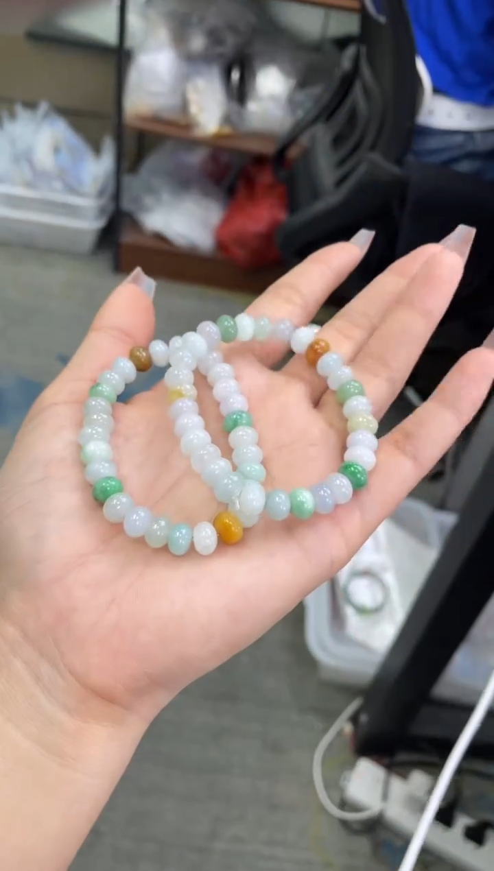 未镶嵌手串翡翠卡8  多样性发货发一件