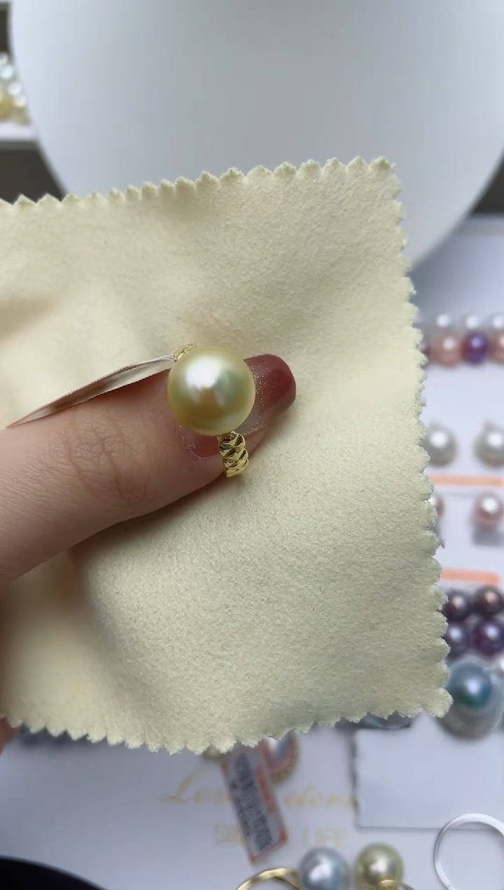 【闪购商品】海水珍珠戒指银S925镶嵌W31