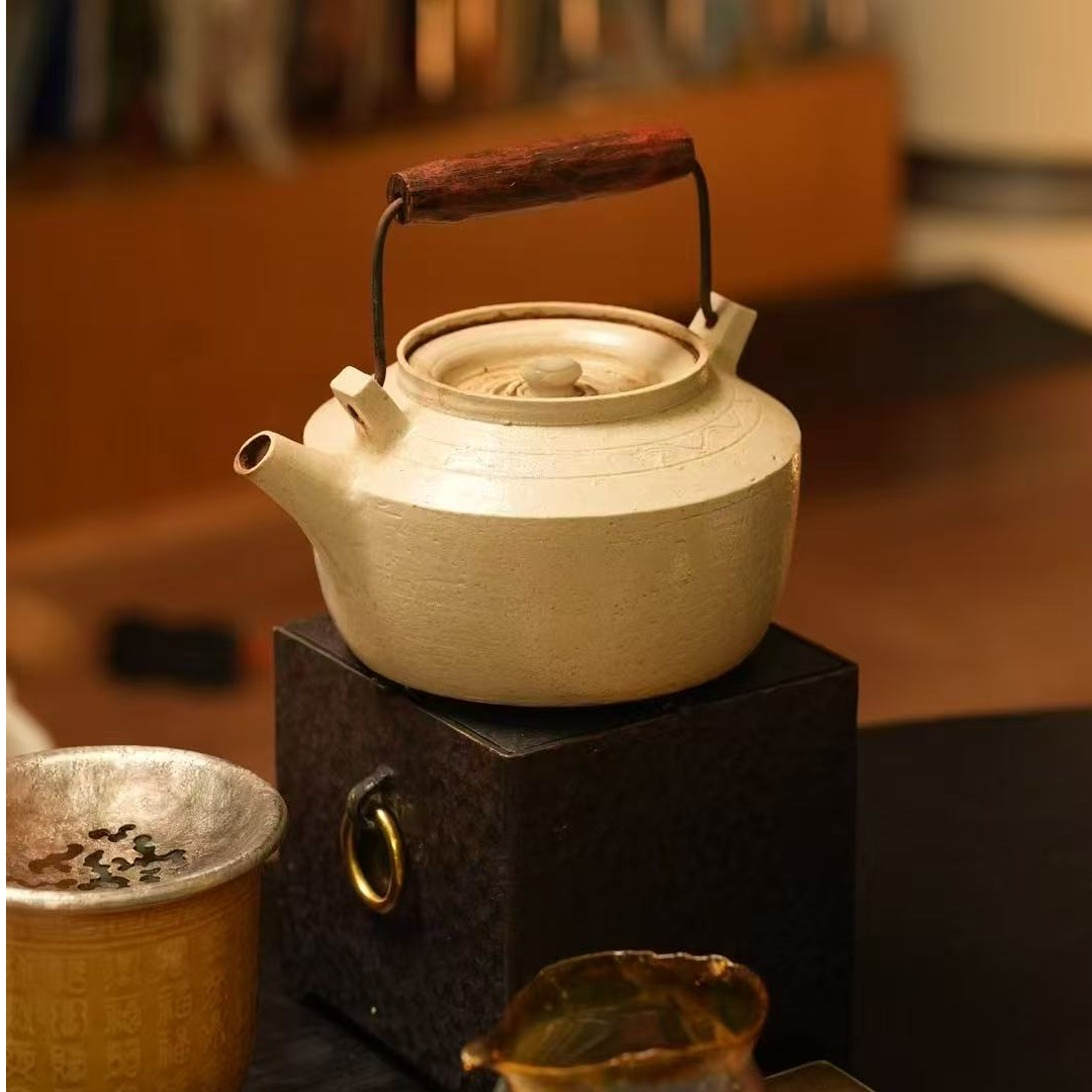 白壶陶壶白色中号烧水壶电磁炉壶