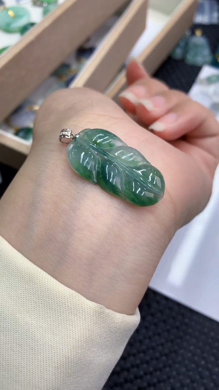 【闪购商品】翡翠颈饰18K金镶嵌            8