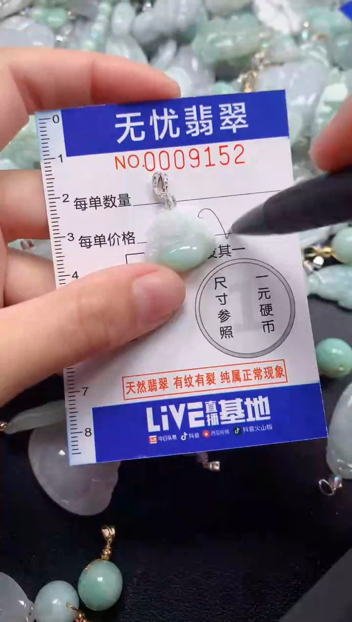 颈饰未镶嵌翡翠9152