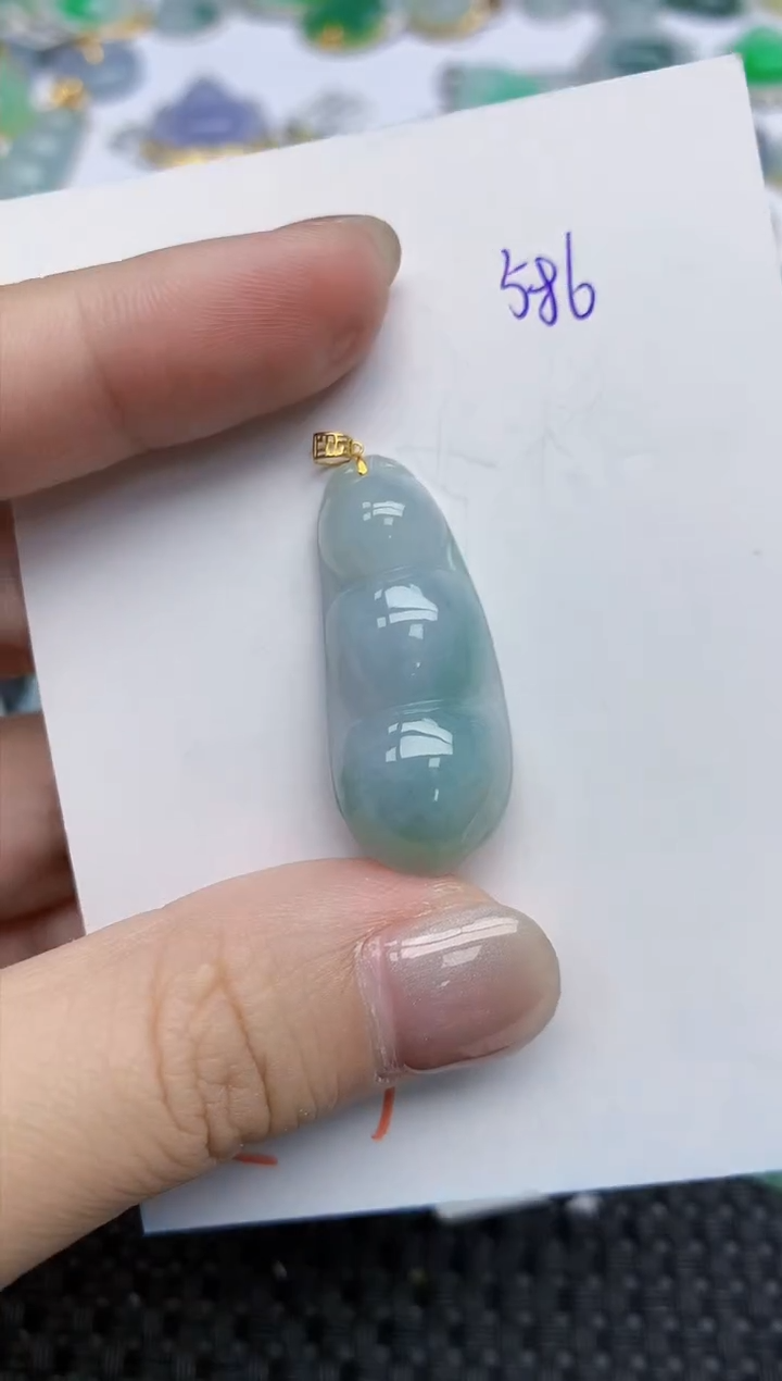 【闪购商品】翡翠颈饰18K金镶嵌天然翡翠A货