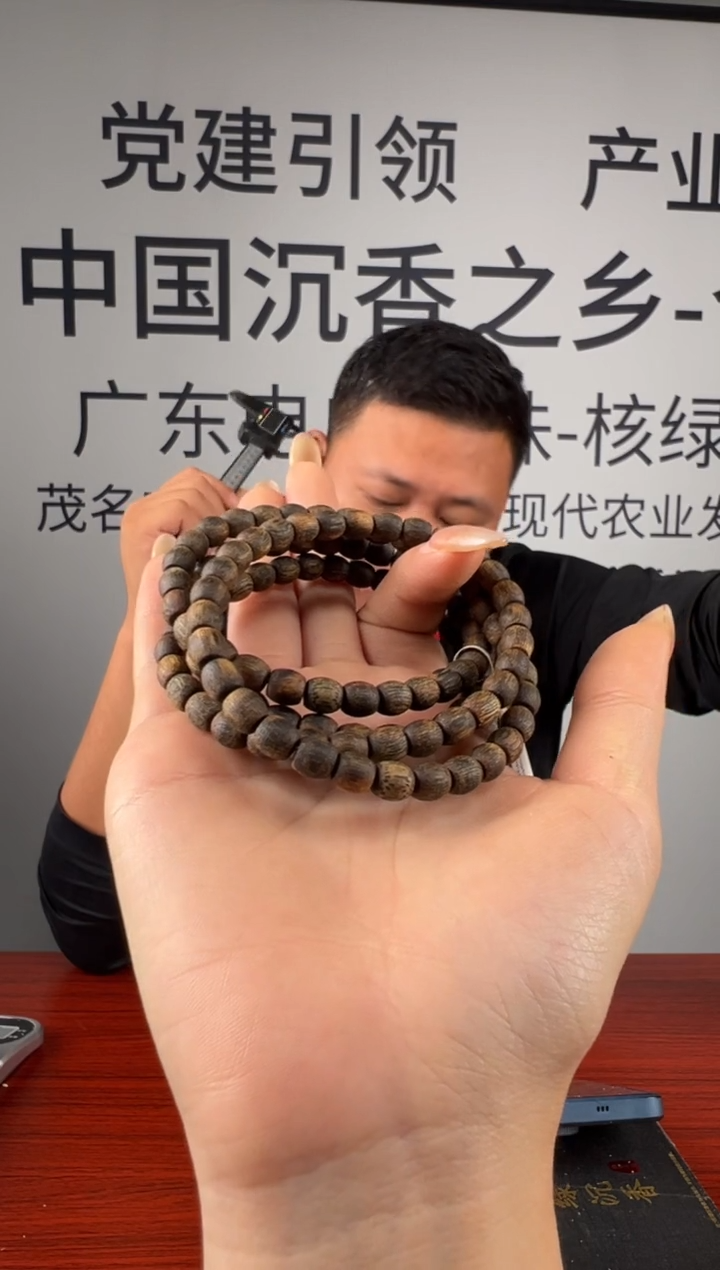 沉香手串奇楠沉香启山沉水收藏级鼓珠多样性发一GZ-22