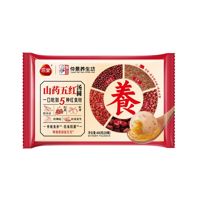 三全五红山药汤圆 400g/袋