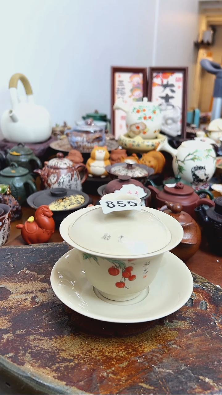   【茶瓷物语】草木灰盖碗855