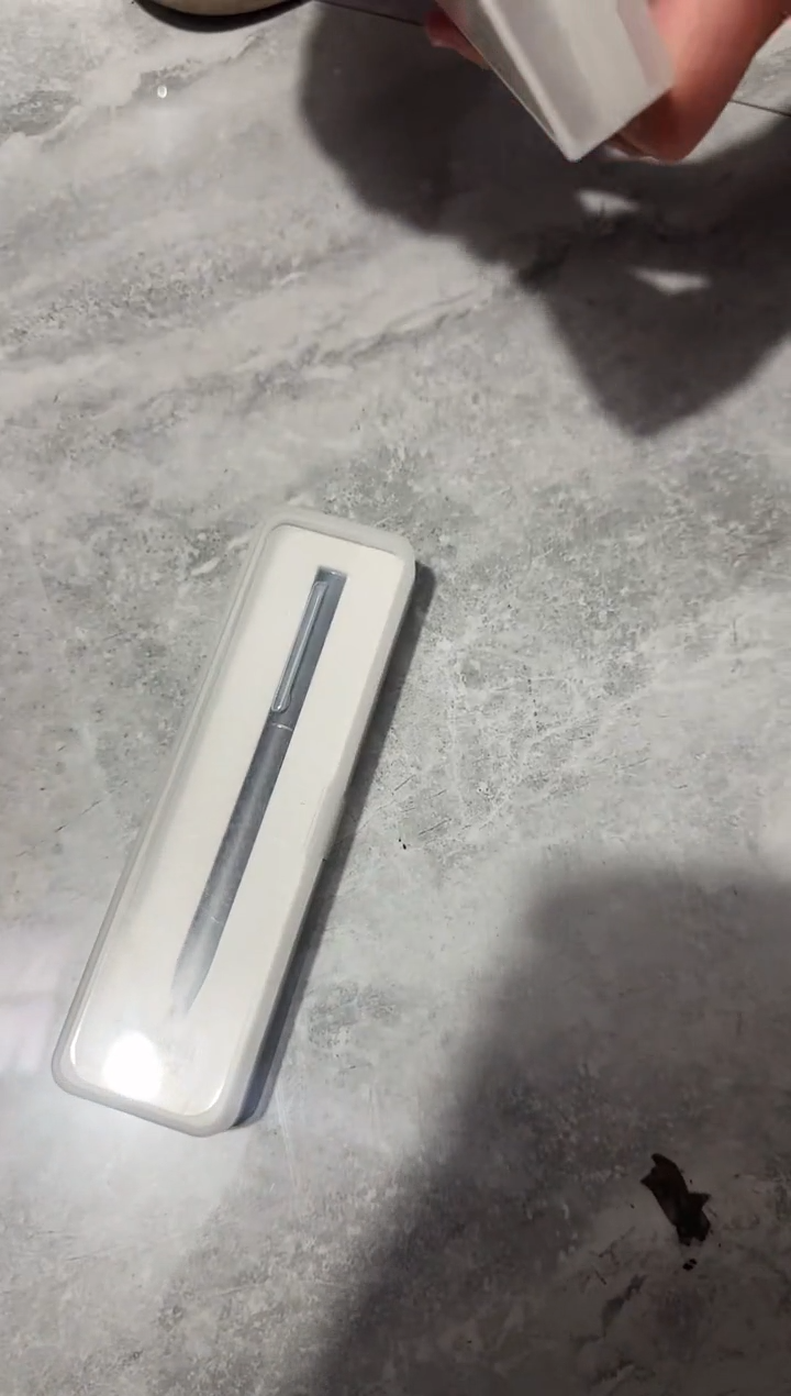 旋转金属笔灰色杆2支