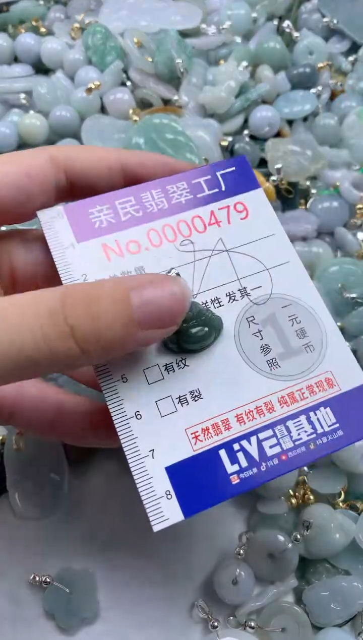 翡翠未镶嵌吊坠(不含链)479