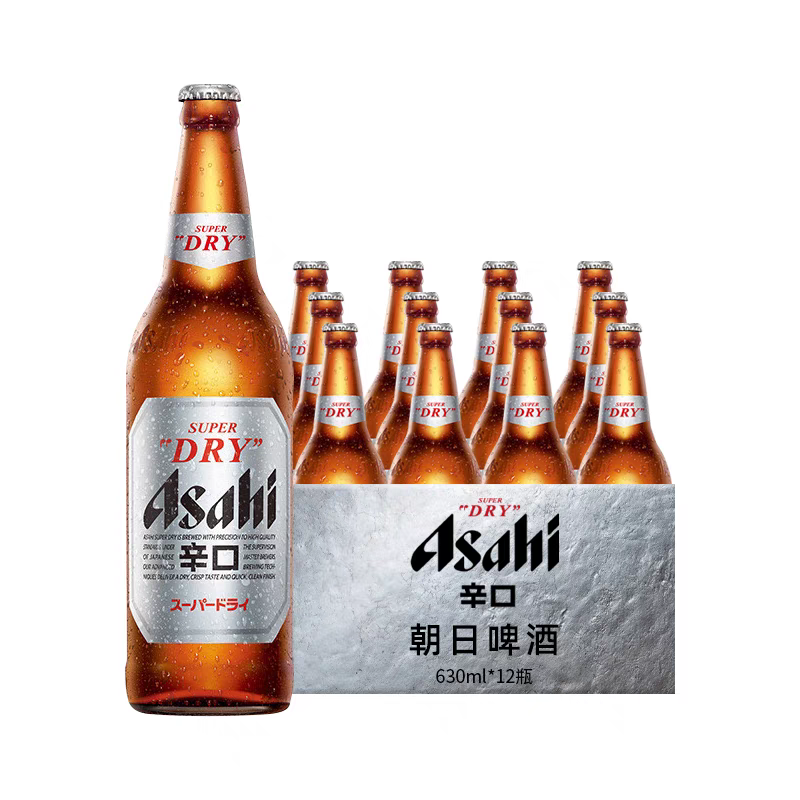 朝日啤酒超爽630ml*12瓶/箱