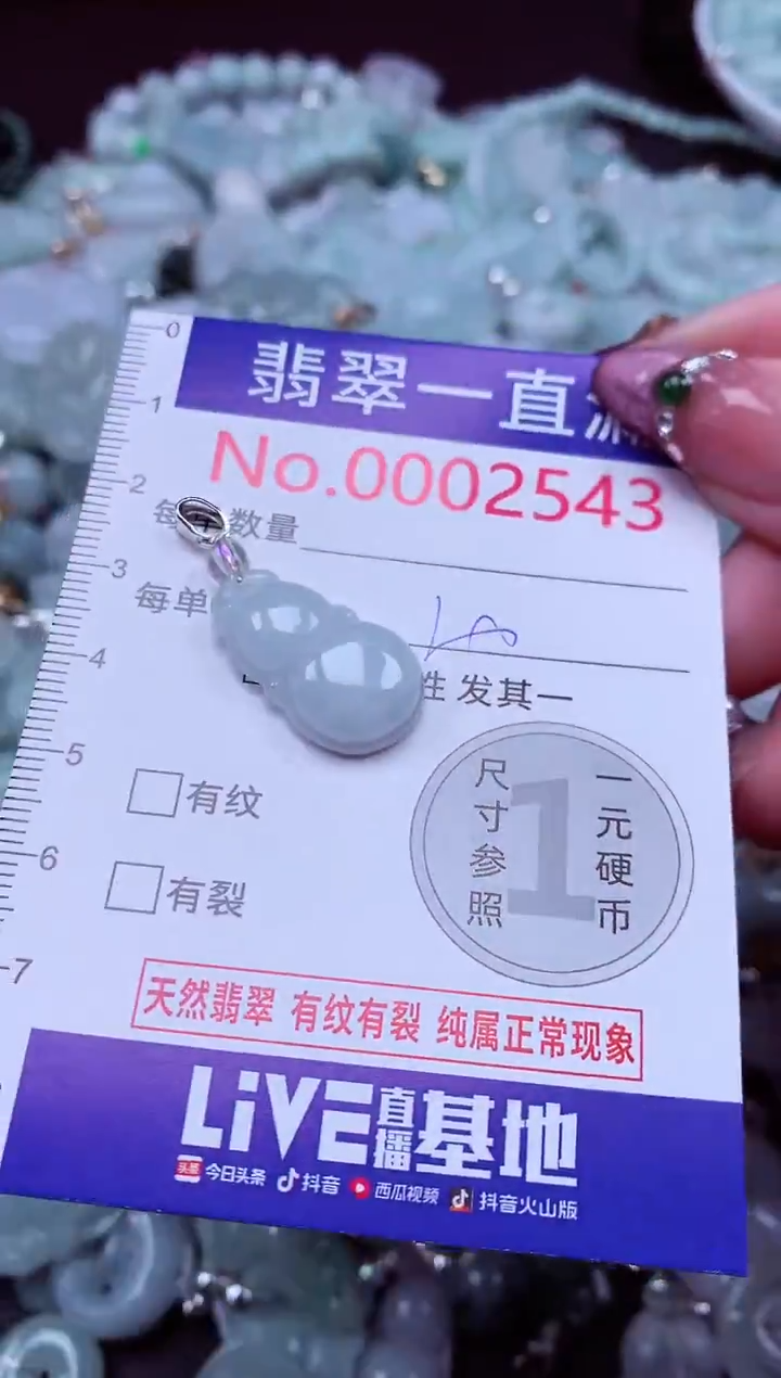 吊坠(不含链)未镶嵌翡翠2543