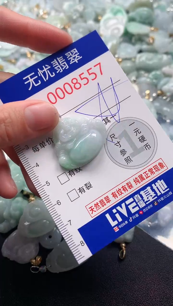 吊坠(不含链)未镶嵌翡翠8557