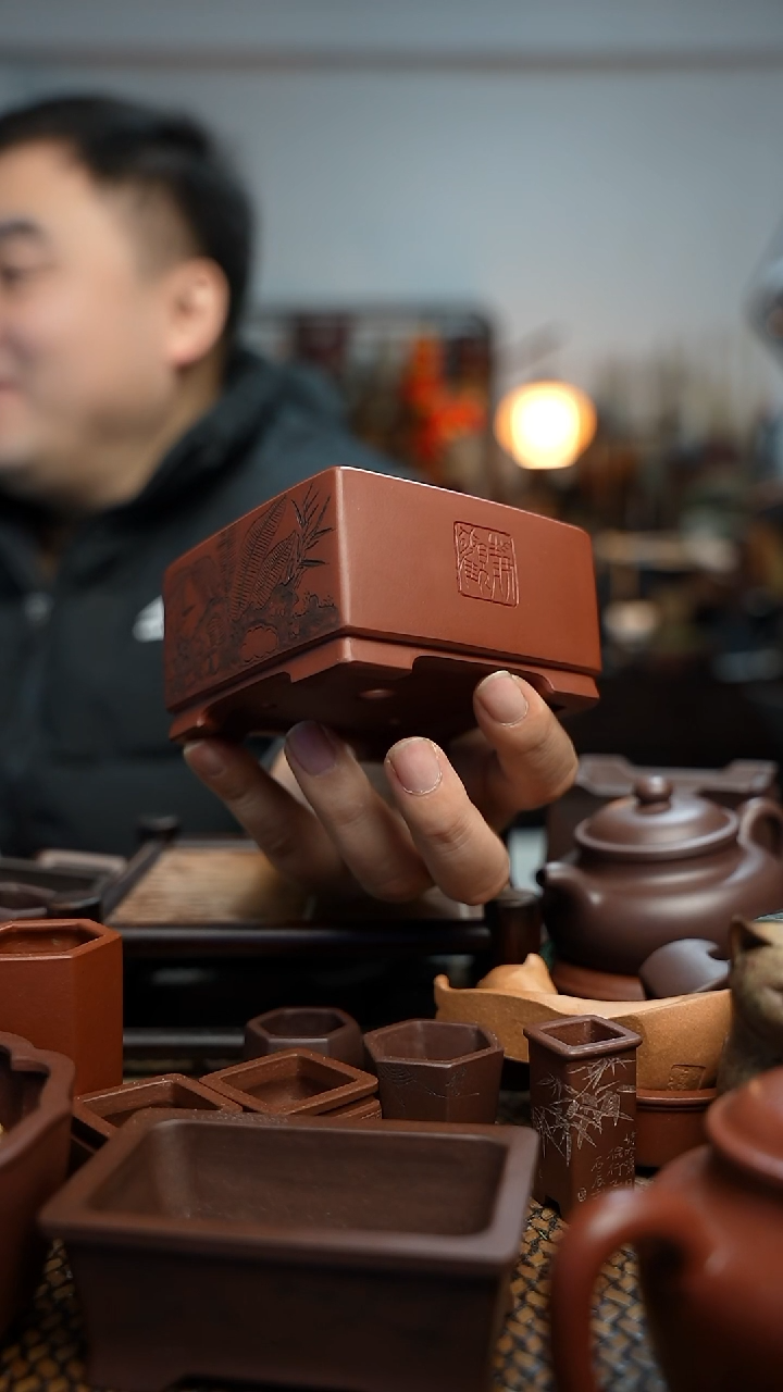 紫砂花盆長木軒精品紫砂