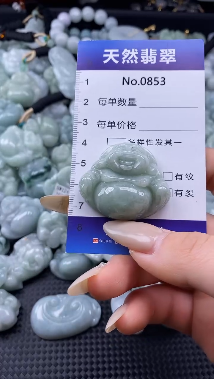 【闪购商品】翡翠颈饰未镶嵌缅甸A货翡翠0853
