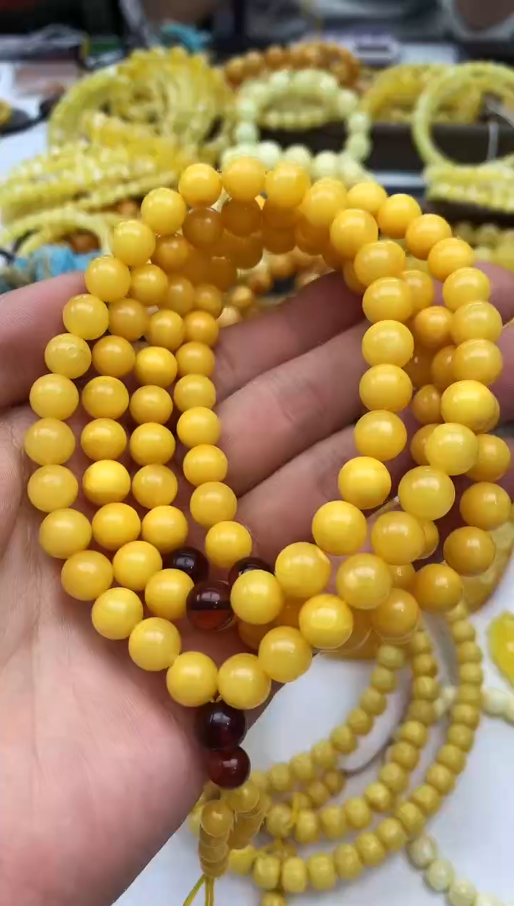 裸石蜜蜡未镶嵌链子