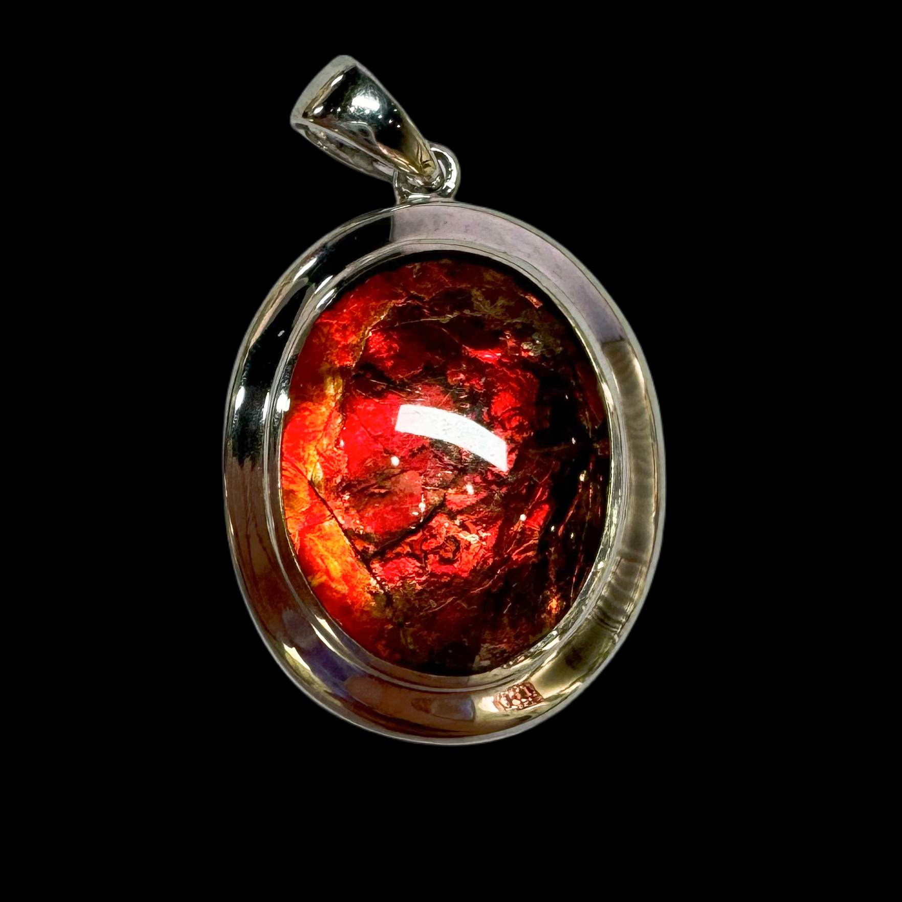 【斑彩石】24mm BC 产地：加拿大 贝壳T2