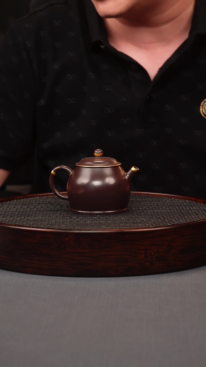 茶壶紫砂王海东紫泥小品描金