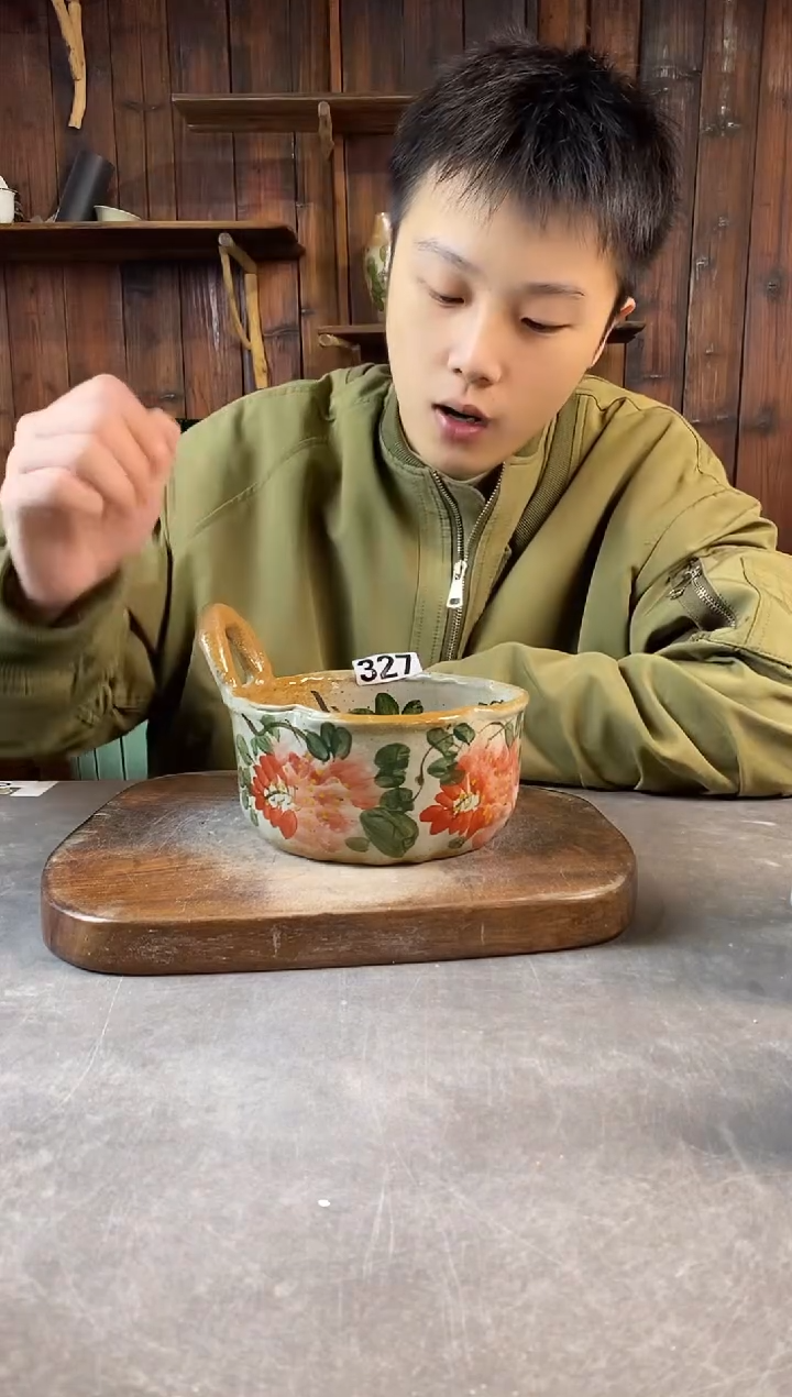 碗327，手工手绘，超值陶瓷