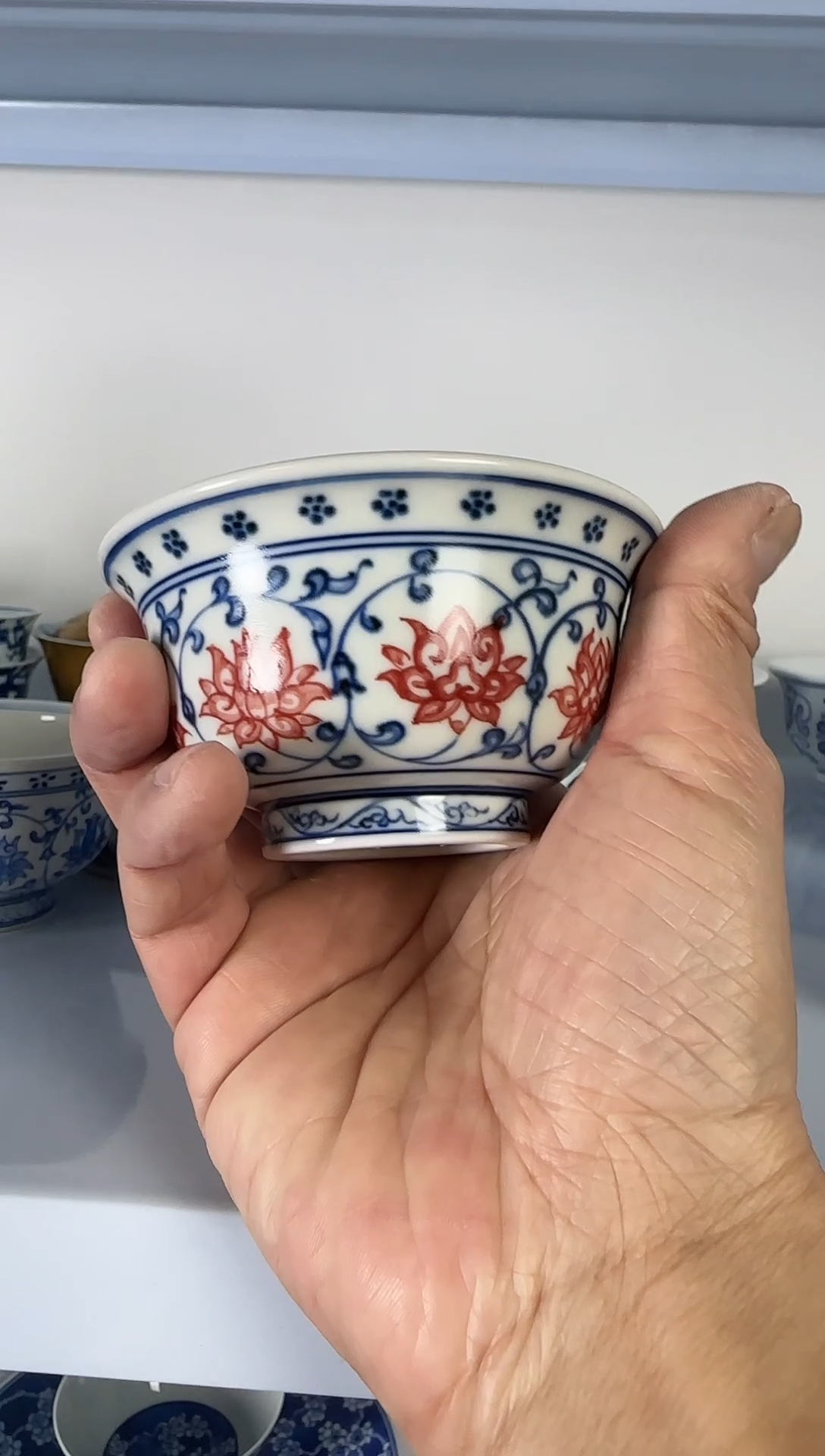 【闪购商品】景德镇青花釉里红茶具