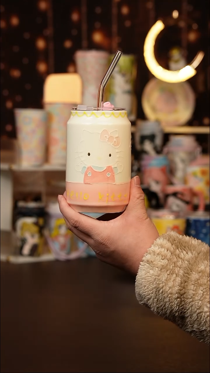 景德镇手工手绘文创陶瓷杯