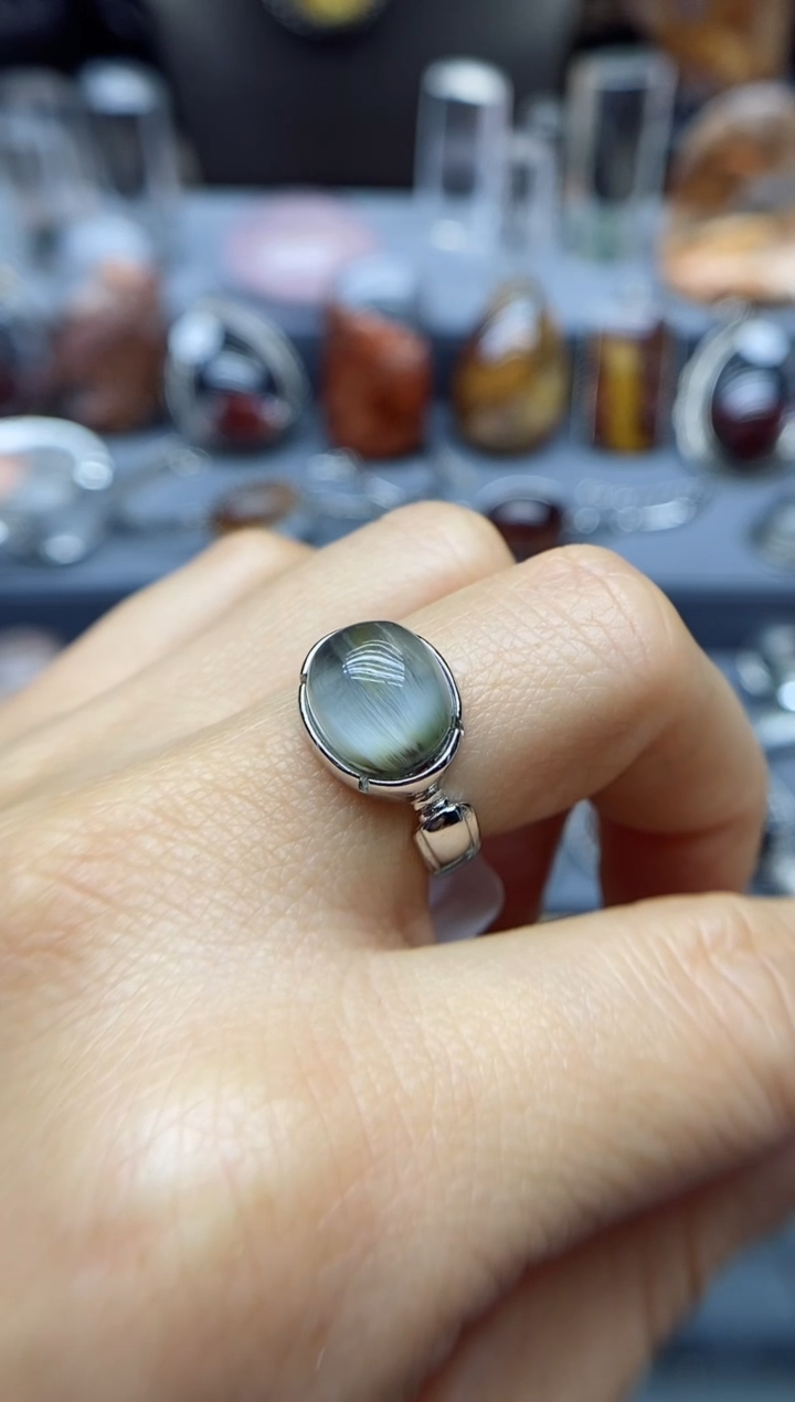 【闪购商品】水晶戒指银S925镶嵌水晶水晶