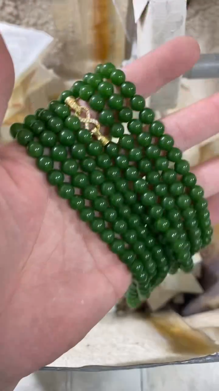 碧绿卡6MM,108颗长链 发一条