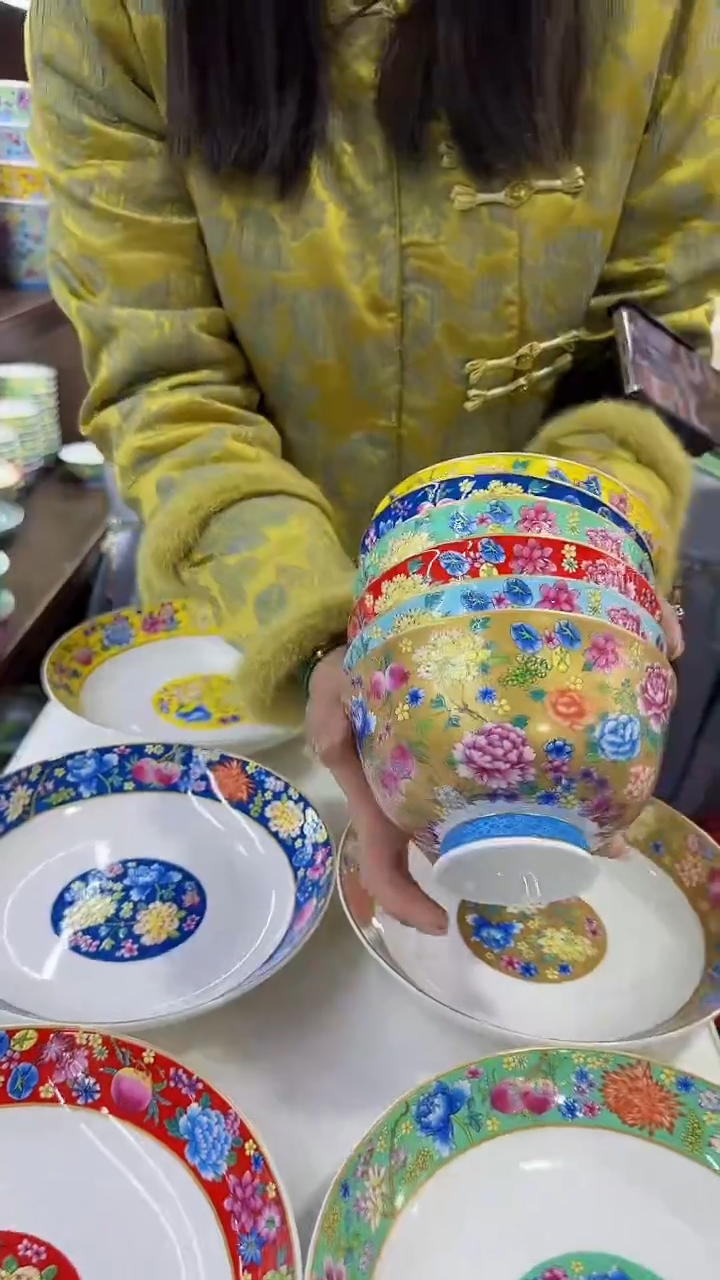 【闪购商品】瓷片5英寸饭碗6个景德镇餐具 