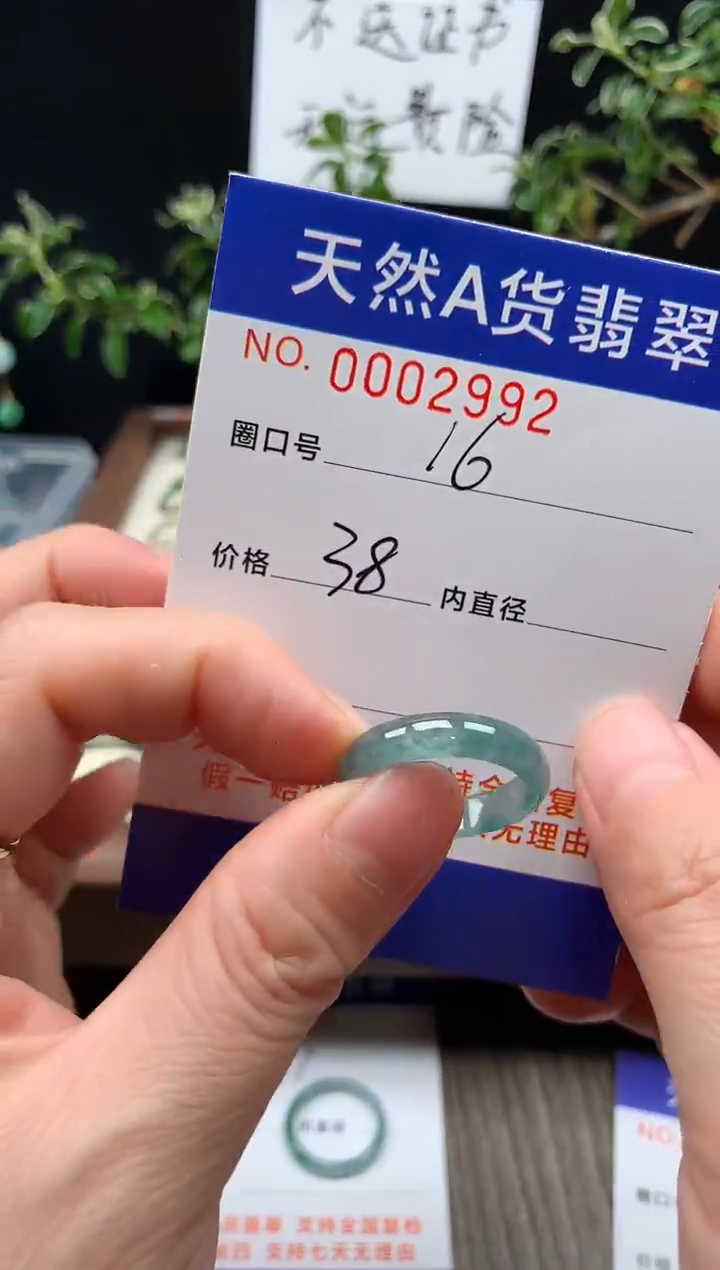 未镶嵌戒指翡翠16#