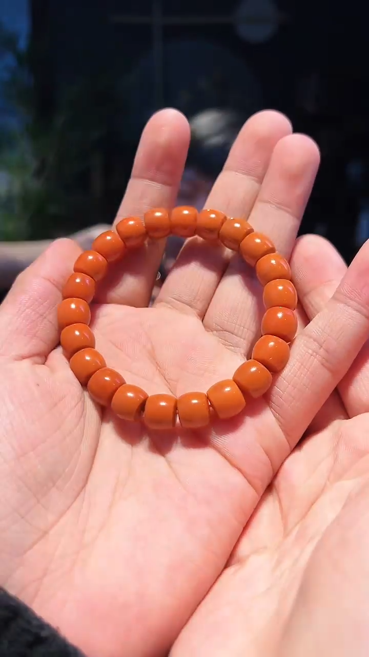 【闪购商品】南红玛瑙手串未镶嵌10+直切柿子黄