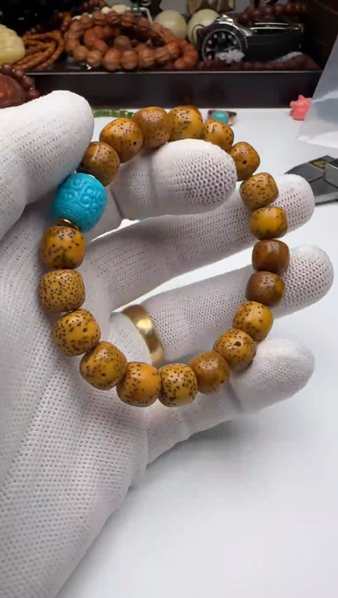 【闪购商品】星月菩提手串星月带松石