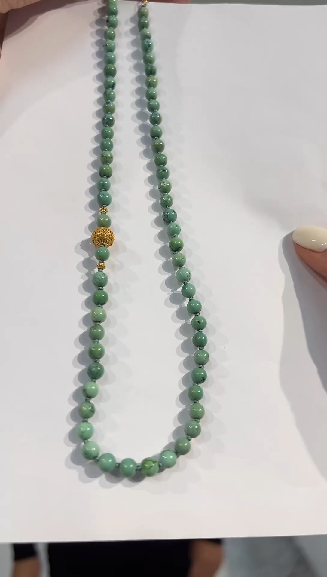 【闪购商品】绿松石项链银S925镶嵌发货一件