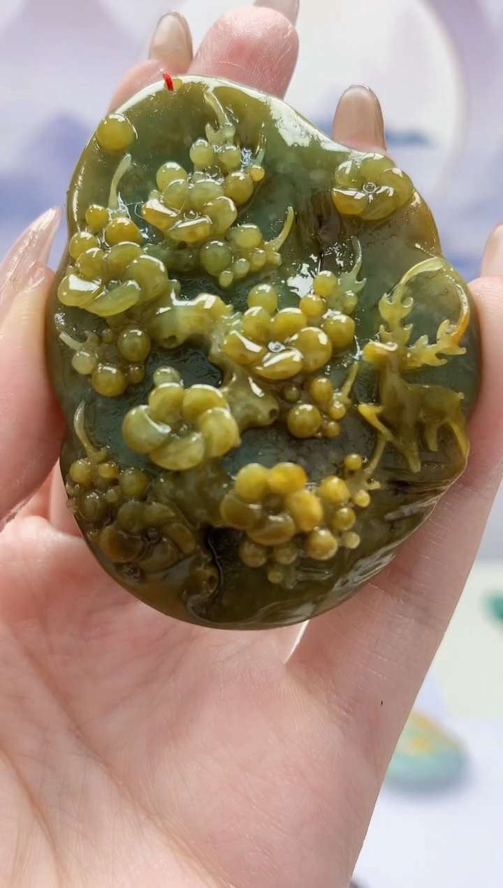 【闪购商品】定制翡翠未镶嵌 4852jw-毛货挂件赠珠链84