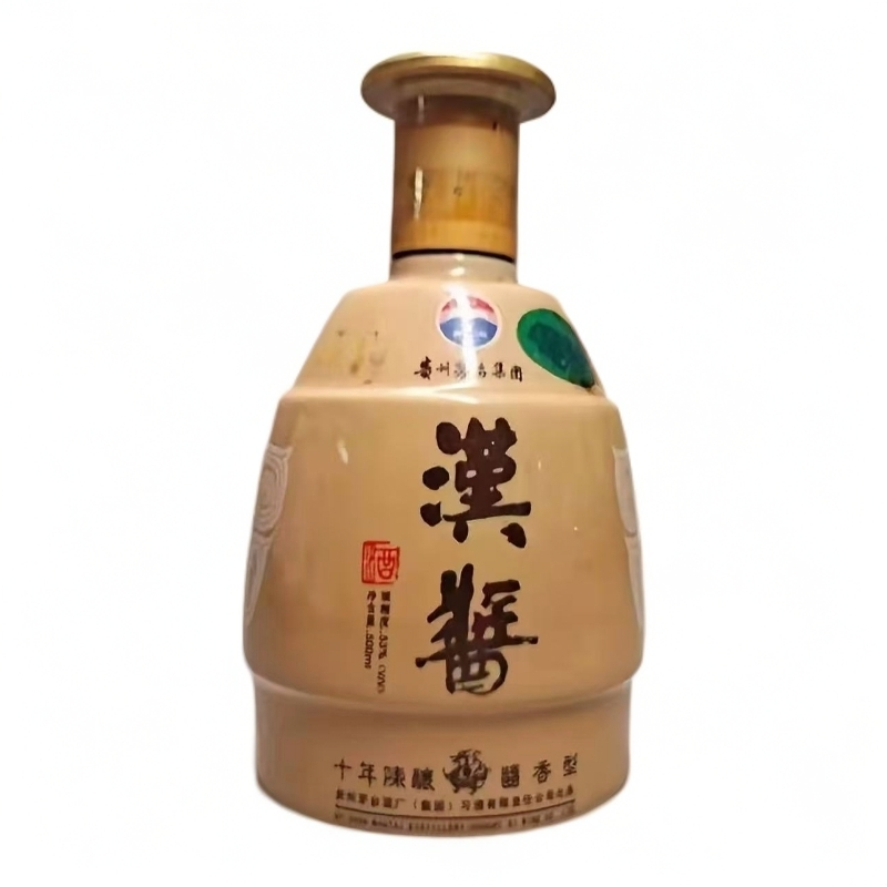 汉酱【光瓶】汉酱十年陈酿 酱香型白酒单瓶装53度500ml