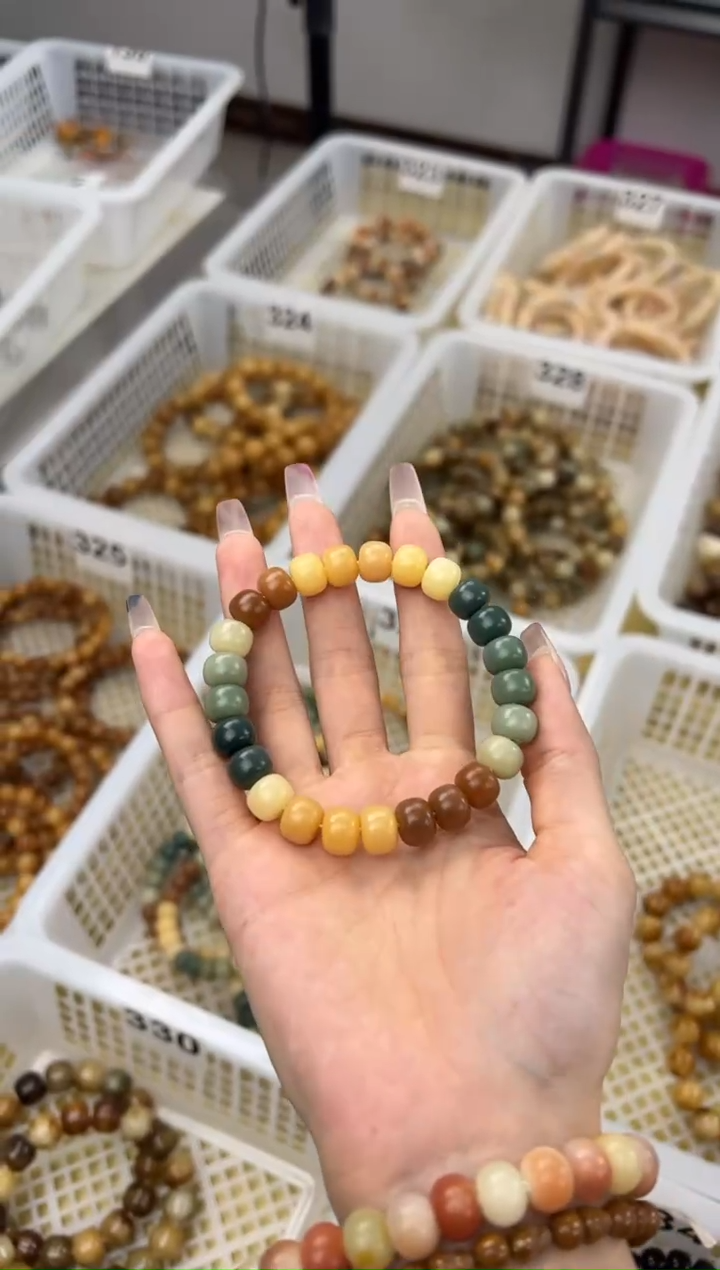 手串菩提根/象牙果卡10原生态药片文玩手串通货329