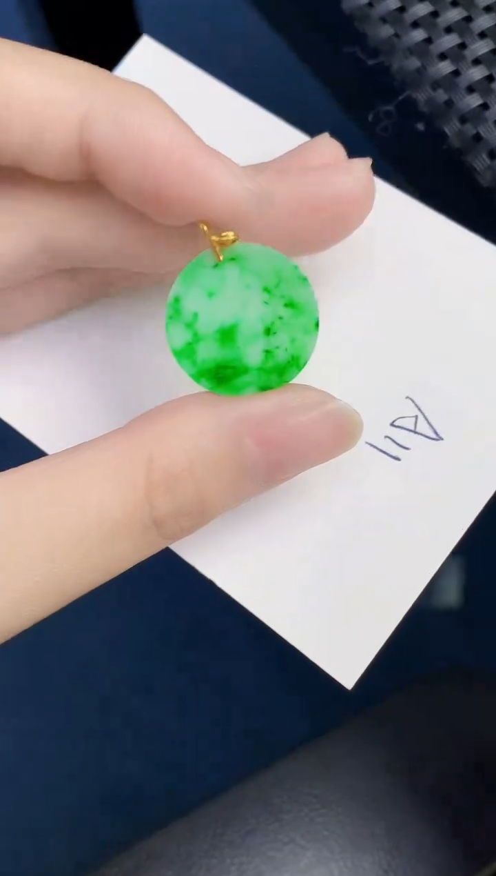 【闪购商品】翡翠颈饰18K金镶嵌000000000