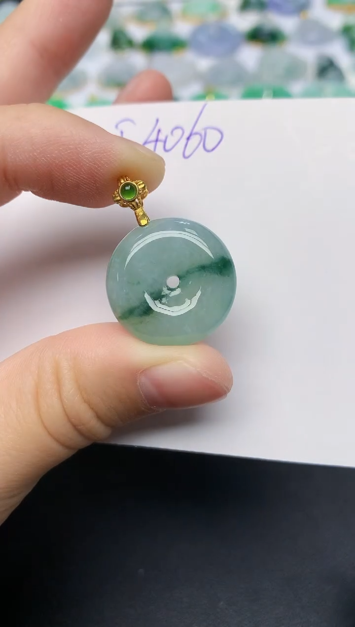 颈饰未镶嵌翡翠天然缅甸A货翡翠百元以上9元证书费自理